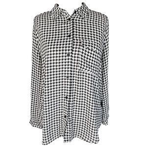 Houndstooth Blouse- Who What Wear